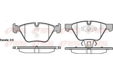 Sada brzdových destiček, kotoučová brzda KAWE 1052 10