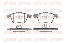 Sada brzdových destiček, kotoučová brzda KAWE 1070 00