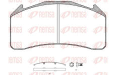 Sada brzdových destiček, kotoučová brzda KAWE JCA1071.00