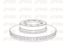 Brzdový kotouč KAWE NCA1071.20