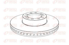 Brzdový kotouč KAWE NCA1075.20