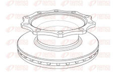 Brzdový kotouč KAWE NCA1078.20