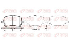 Sada brzdových destiček, kotoučová brzda KAWE 1089 12
