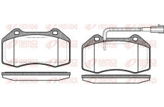 Sada brzdových destiček, kotoučová brzda KAWE 1113 12