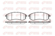 Sada brzdových destiček, kotoučová brzda KAWE 1129 01