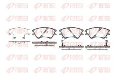 Sada brzdových destiček, kotoučová brzda KAWE 1139 02