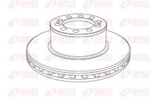 Brzdový kotouč KAWE NCA1157.20