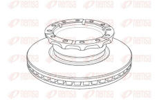 Brzdový kotouč KAWE NCA1158.20