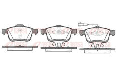 Sada brzdových destiček, kotoučová brzda KAWE 1183 01