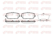 Sada brzdových destiček, kotoučová brzda KAWE 1190 01