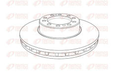 Brzdový kotouč KAWE NCA1193.20