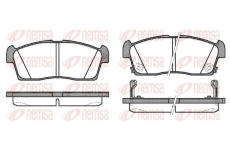 Sada brzdových destiček, kotoučová brzda KAWE 1199 02
