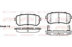 Sada brzdových destiček, kotoučová brzda KAWE 1209 02