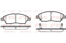 Sada brzdových destiček, kotoučová brzda KAWE 1210 02