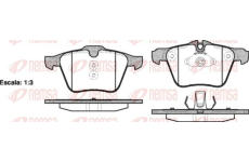 Sada brzdových destiček, kotoučová brzda KAWE 1217 00