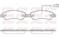 Sada brzdových destiček, kotoučová brzda KAWE 1238 02