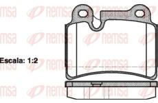 Sada brzdových destiček, kotoučová brzda KAWE 1240 00