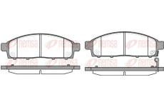 Sada brzdových destiček, kotoučová brzda KAWE 1242 01