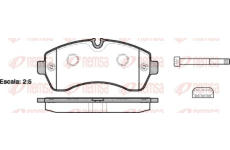 Sada brzdových destiček, kotoučová brzda KAWE 1243 00