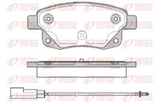 Sada brzdových destiček, kotoučová brzda KAWE 1252 01