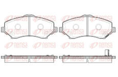 Sada brzdových destiček, kotoučová brzda KAWE 1259 02