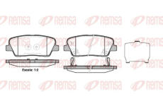 Sada brzdových destiček, kotoučová brzda KAWE 1274 02