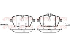 Sada brzdových destiček, kotoučová brzda KAWE 1277 00