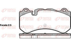 Sada brzdových destiček, kotoučová brzda KAWE 1279 00