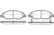 Sada brzdových destiček, kotoučová brzda KAWE 1293 02