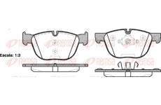 Sada brzdových destiček, kotoučová brzda KAWE 1297 00