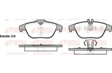 Sada brzdových destiček, kotoučová brzda KAWE 1305 00