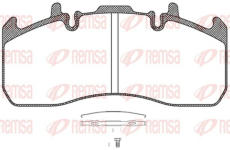 Sada brzdových destiček, kotoučová brzda KAWE JCA1317.00