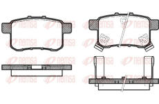 Sada brzdových destiček, kotoučová brzda KAWE 1332 02