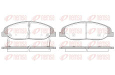 Sada brzdových destiček, kotoučová brzda KAWE 1334 02