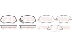 Sada brzdových destiček, kotoučová brzda KAWE 1337 00