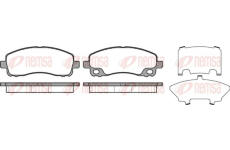 Sada brzdových destiček, kotoučová brzda KAWE 1338 00