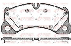 Sada brzdových destiček, kotoučová brzda KAWE 1345 00