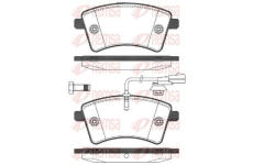 Sada brzdových destiček, kotoučová brzda KAWE 1351 01