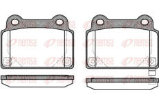 Sada brzdových destiček, kotoučová brzda KAWE 1364 02