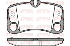 Sada brzdových destiček, kotoučová brzda KAWE 1369 00