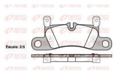 Sada brzdových destiček, kotoučová brzda KAWE 1379 20