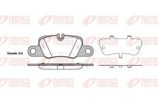 Sada brzdových destiček, kotoučová brzda KAWE 1401 00