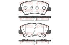 Sada brzdových destiček, kotoučová brzda KAWE 1412 32