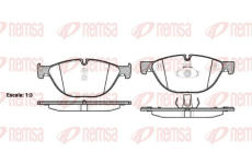 Sada brzdových destiček, kotoučová brzda KAWE 1414 00