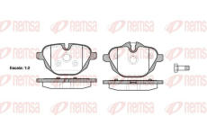 Sada brzdových destiček, kotoučová brzda KAWE 1421 00