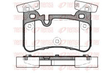 Sada brzdových destiček, kotoučová brzda KAWE 1429 00