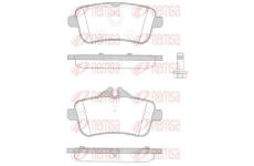 Sada brzdových destiček, kotoučová brzda KAWE 1503 10