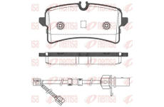 Sada brzdových destiček, kotoučová brzda KAWE 1505 02