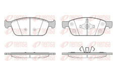 Sada brzdových destiček, kotoučová brzda KAWE 1510 50