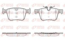 Sada brzdových destiček, kotoučová brzda KAWE 1516 45